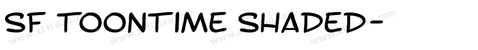 SF Toontime Shaded字体转换